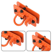 DURAFORCE 3/8" Tractor Bucket Hooks with Tie Down Ring, Grade 70 Forged Steel 2 Pack Bolt