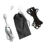 DURAFORCE 1-Pcs White 7.05lb Marine Kayak Anchor Kit Folding Grapnel Boat Anchor with Claw