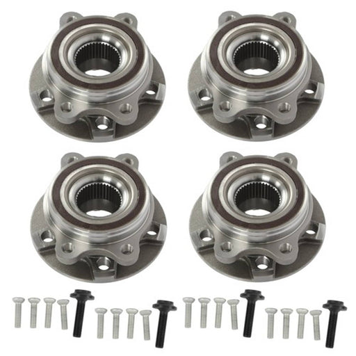 DURAFORCE 4pcs Wheel Hub Bearing Assembly Front/Rear For Audi A4 A5 A6 Q5 S4 S5 All Models