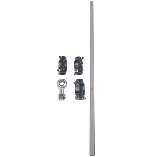 DURAFORCE Black U Joint 36" Steel Steering Shaft w/ 3/4" DD Steering Shaft Support Bearing