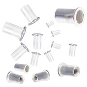 DURAFORCE Metric M3-M8 + SAE 6-32-1/4-20 Aluminum Rivet Nut Rivnut Nutsert Kit 300Pcs