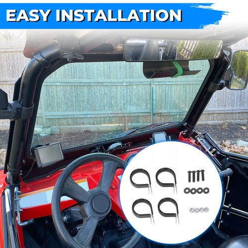 Full Glass Windshield With Wiper for 2008-2014 Polaris RZR 570 800 XP 900