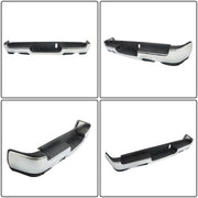 DURAFORCE For RAM 1500 2019-2023 Complete Chrome Rear Bumper Assembly Dual Exhaust New