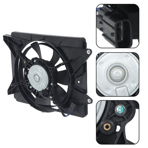 DURAFORCE Radiator Cooling Fan Assembly 19015RSAG01 19020R1AA01 For Honda Civic 2012-2015
