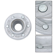 DURAFORCE For 5200-6000lbs Spindle w/ Bearings 2 Sets 6 on 5.5" Galvanized Trailer Hub Kit