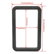 DURAFORCE 15.7" x 24.8" Entrance Door Window Frame Inner & Outer For RV Trailer Camper