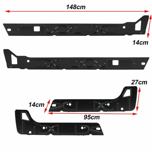 DURAFORCE For 99-07 Chevy Silverado GMC Sierra Crew Cab Corners & Inner Outer Rocker Panel