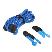 DURAFORCE Kinetic Recovery Tow Rope 34000Lbs 1in x 30ft Blue with Soft Shackle for Truck