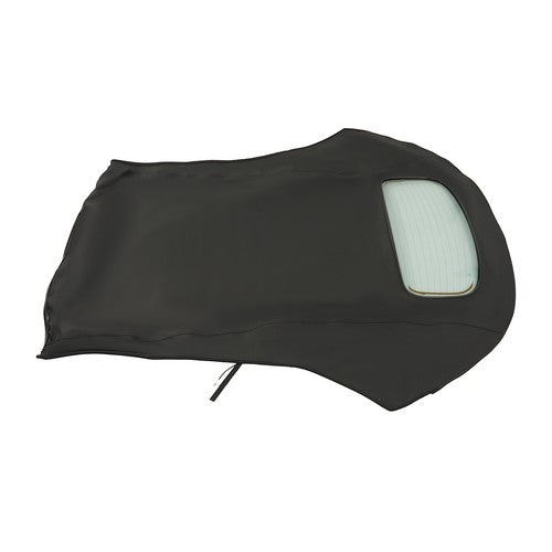 DURAFORCE Black Convertible Soft Top Clear Heated Glass Window For Volkswagen Beetle 03-10