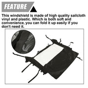 DURAFORCE Soft Rear Windshield For Polaris RZR 900/1000 Turbo 2014-2021 Back Window