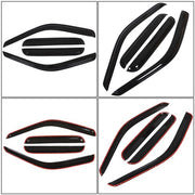 DURAFORCE Window Visors Rain Guards For Ford F250 F350 F450 F550 99-16 Super Duty Crew Cab