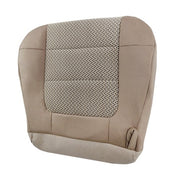 DURAFORCE Brown Two-Tone/Fabric Driver Bottom Seat Cover Suit For Ford F150 XLT 2000-2003