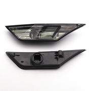 DURAFORCE For 2016-2021 Honda Civic Smoked Side Marker Lamp Turn Signal Light W/LED Bulbs