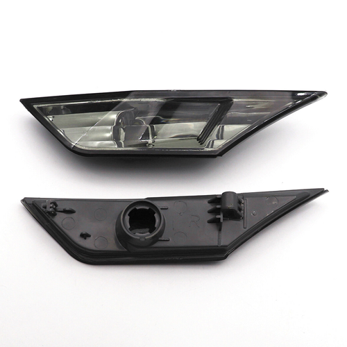 DURAFORCE For 2016-2021 Honda Civic Smoked Side Marker Lamp Turn Signal Light W/LED Bulbs