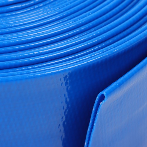 DURAFORCE 2" x 50FT Irrigation Discharge PVC Hose with Two Hose Collets For Swimming Pool