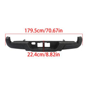 DURAFORCE For Toyota Tacoma 2016-2023 Powdercoated Black Rear Step Bumper W/o Sensor Holes