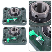 DURAFORCE 4Pcs UCP204-12 Cast Iron Pillow Block Flange Bearings - 3/4" hole with seat