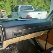 DURAFORCE Black Dashboard Cover Fit For 1981-1991 GMC Chevrolet Trucks SUV Pickup Dash Cap
