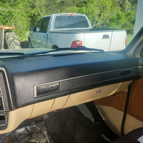 DURAFORCE Black Dashboard Cover Fit For 1981-1991 GMC Chevrolet Trucks SUV Pickup Dash Cap