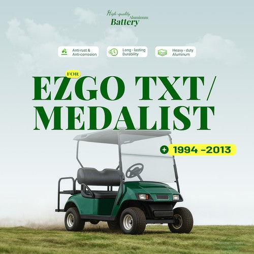 DURAFORCE BATTERY TRAY For 1994-2013 EZGO 36V TXT / MEDALIST GOLF CART Aluminum