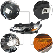 DURAFORCE Fit For Chevy Malibu 2019-2020 Headlight Assembly Set Left Driver Side LH Clear