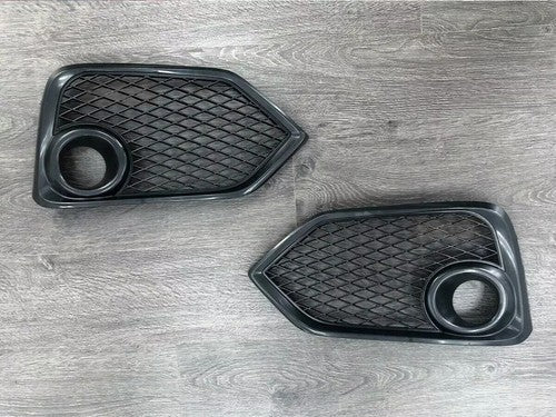 DURAFORCE Fog Light Lamp Covers Fit 2017-2021 for Honda Civic Type R Black Open Mesh