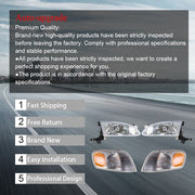 DURAFORCE For Toyota Corolla 1998-2000 Corner Parking Signal Lights Headlights Combo Set