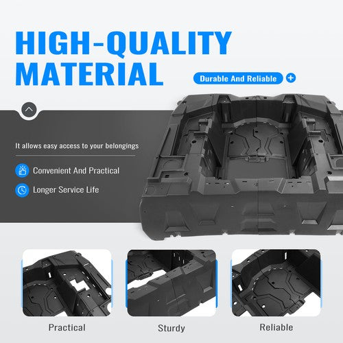 Polaris RZR XP Turbo 4 Left Right Section Textured Rear Bed Box for 2014-2023
