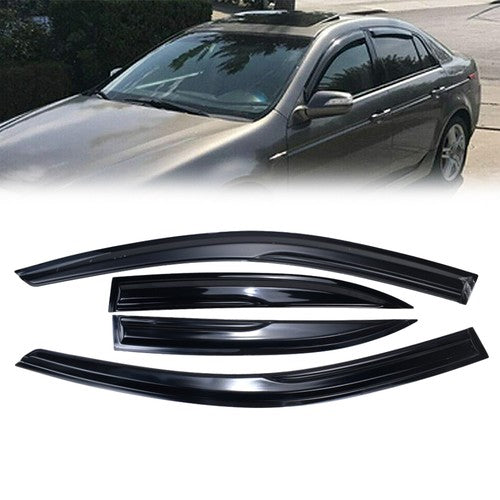 DURAFORCE For 2004-2008 Acura TSX Sedan Window Visor Vent Shade Sun Rain Guards Deflectors
