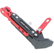 DURAFORCE CNC Adjustable Motorcycle Kickstand Foot Side Support Stand Aluminum Alloy