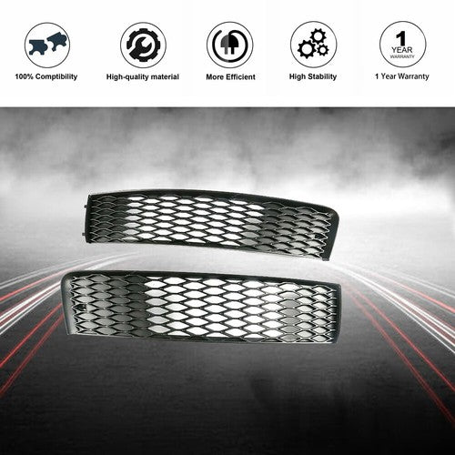 DURAFORCE 2Pcs Front Bumper Outer Grille Left+Right For Audi Q7 S-line Sport 2011-2015