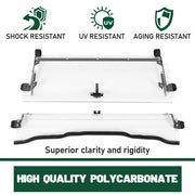 DURAFORCE For Honda Pioneer 1000 /1000-5 UTV Flip Windshield 2016-2025 w/Gas Spring
