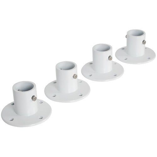DURAFORCE 4 Pack Aluminum Slide Deck Flange w/ Flange Bolt For Inground Swimming Pools