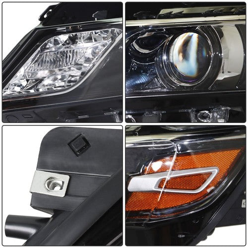 DURAFORCE Left+Right Halogen Fit For 15-20 Chevrolet Impala Headlight Headlamps Pair Black