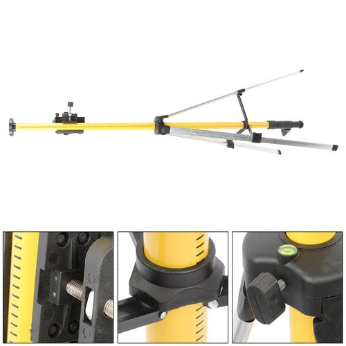 DURAFORCE Adjustable Telescoping Laser Pole 12 Ft./3.7M Laser Level Pole With Tripod