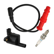 DURAFORCE Fit For Polaris Ranger 500 4x4 Ignition Coil W/ Wire Cap & Spark Plug 2008-2012