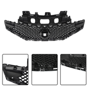 DURAFORCE Front Grille & Cover & Fog Light Covers w/Bulbs For 2015-16 Nissan Versa Note SR