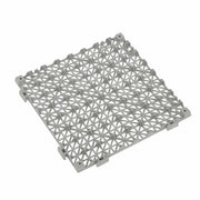 DURAFORCE 55PCS 12 x 12in Interlocking Drainage Floor Tiles Modular Interlocking Tile Gray