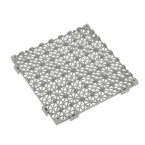 DURAFORCE 55PCS 12 x 12in Interlocking Drainage Floor Tiles Modular Interlocking Tile Gray