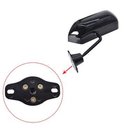 DURAFORCE BLACK Universal F1 style Car Racing Reamview side Wing Mimos Convex Glass 2X