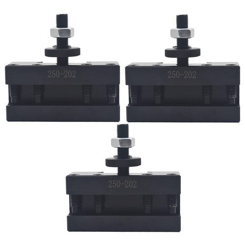 DURAFORCE 3Pcs BXA #2 250-202 Quick Change Turning Facing & Boring Tool Post Holder