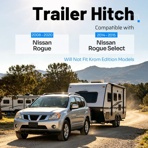 Class 3 Trailer Hitch Tow 2 Inch Receiver Powder Coated For Nissan Rogue 08 2020