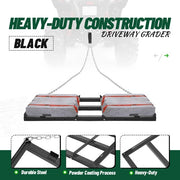 DURAFORCE For ATV/UTV/Tractor Driveway Yard Lawn Leveling Landscape Grader 4FT Drag Harrow
