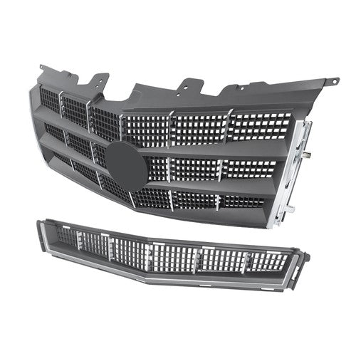 DURAFORCE Fit For Cadillac CTS 2008 2009 2010 2011 Front Upper Grille & Lower Grille Set