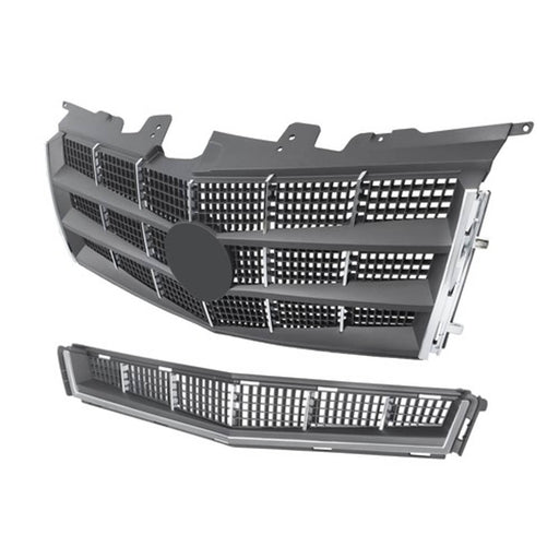 DURAFORCE Fit For Cadillac CTS 2008 2009 2010 2011 Front Upper Grille & Lower Grille Set