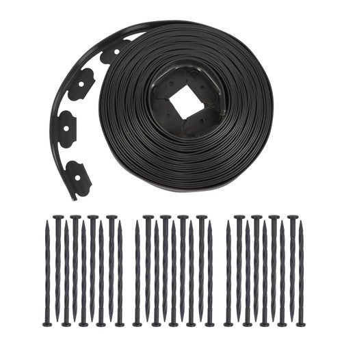 DURAFORCE L-shaped Landscape Edging Border Kit No-Dig Garden Edge Lawn Border 1.5" 60 FT