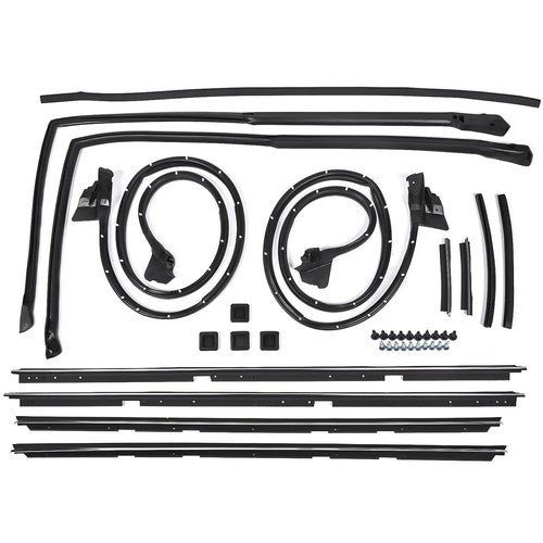 DURAFORCE 17Pcs Door Tailgate Weatherstripping Seal Kit 2135478 Fits 78-87 Chevy El Camino