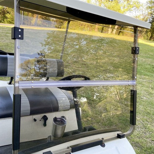 DURAFORCE Tinted Folding Windshield For 1995-03 Yamaha G14 G16 G19 Golf Cart Part PC Smoke