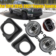 DURAFORCE For 2014 2015-2021 Toyota Tundra Fog Lights Pair Front Bumper Driving Lamp