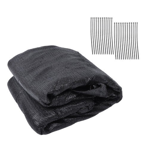 DURAFORCE 4FT by 25FT Heavy Duty Garden Privacy Fence Barrier Net With Zip Ties